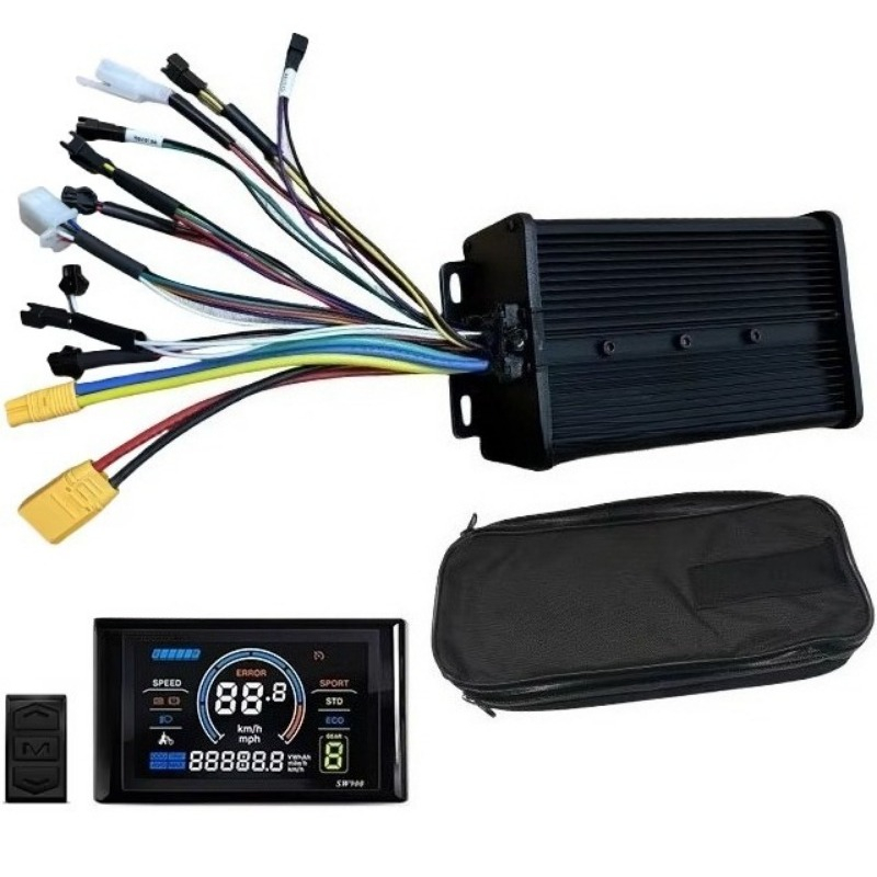 72V 45A Dual Controller - Günstiger 48V/72V 45A Sinuswellen-Dual-Mode E-Bike-Controller mit