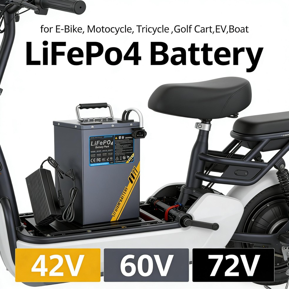 72V 30Ah Lifepo4 Battery Pack - Langlebige 48V 60V 72V LiFePO4-Batterie Lithium-Eisenphosphat