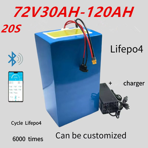 72V 30Ah Lifepo4 Battery Pack - 72V Hochleistungs-Lithium-Ionen-Akku mit BMS 40Ah-100Ah für