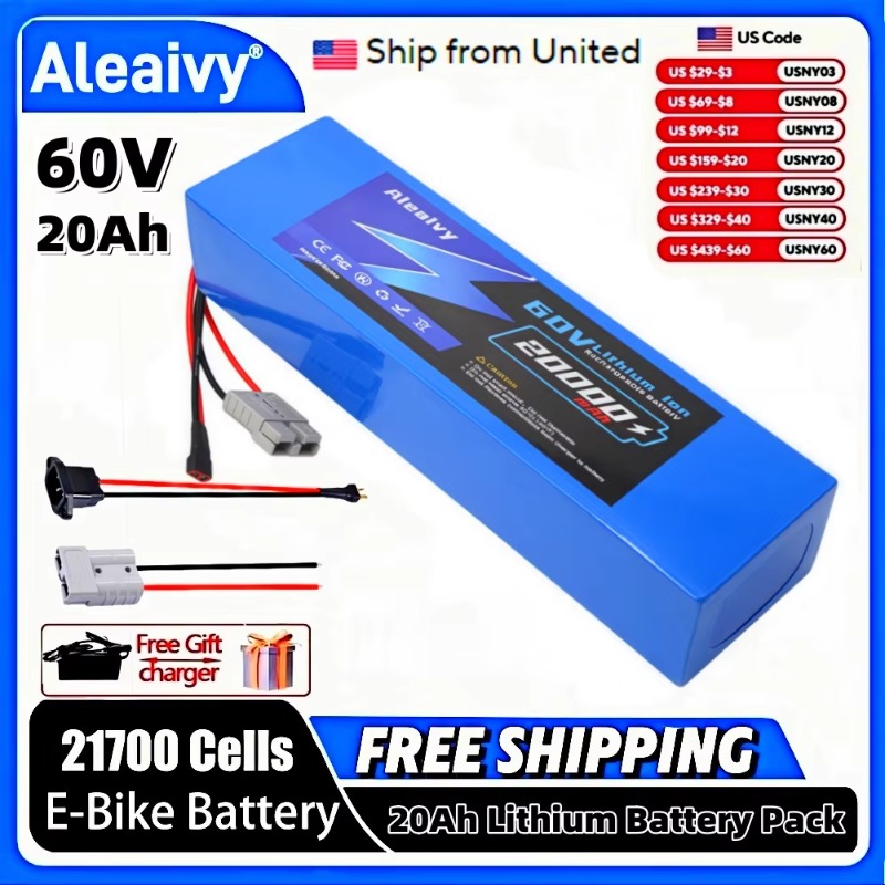 60V 30Ah 21700 Battery Pack - Aleaivy 60V 20Ah 30Ah 21700 Lithium-Akku-Pack