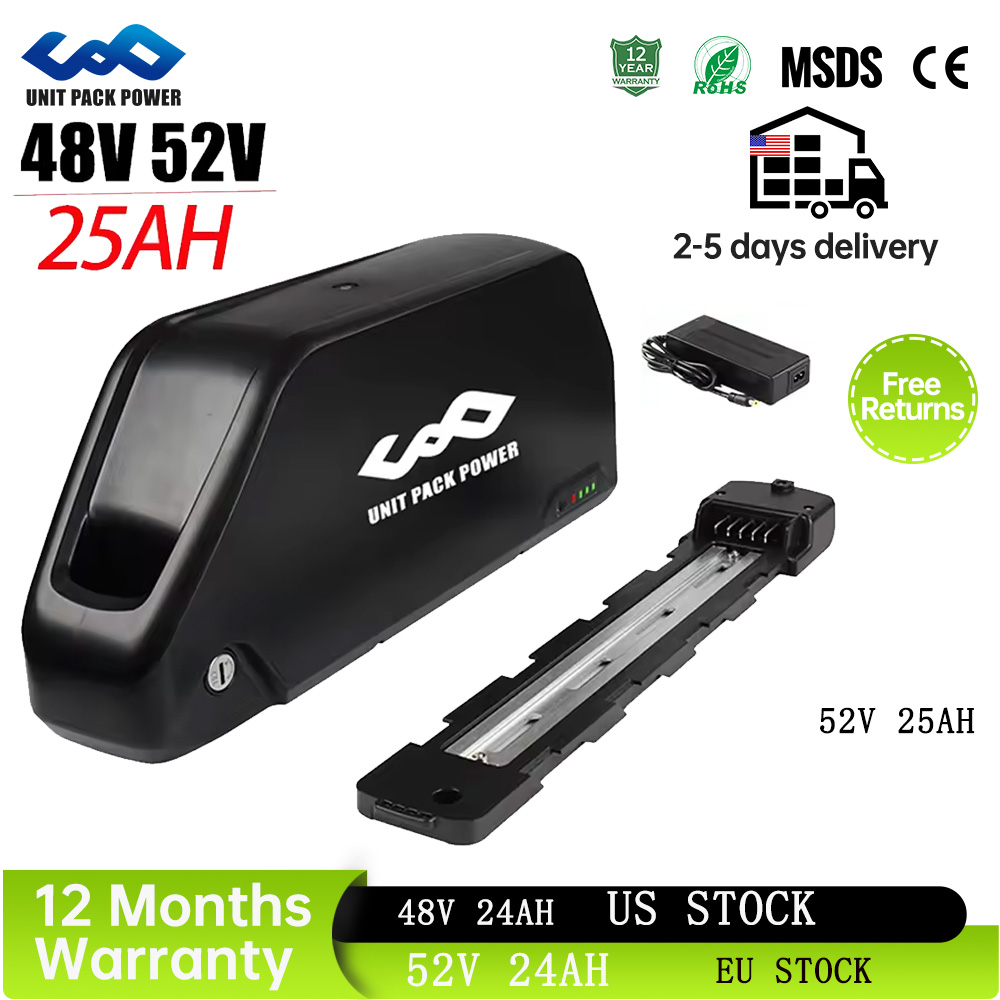 60V 30Ah 21700 Battery Pack - 52V 25AH Downtube E-Bike-Akku Polly 21700