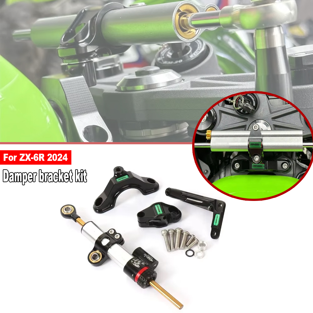 Für Kawasaki Ninja ZX 6R ZX-6R – Steering Damper Stabilizer Kit Cnc Bewertung und Preis