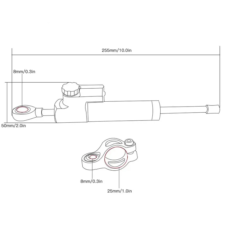 Für Honda CB900F Hornet CB919  – Steering Damper Stabilizer Kit Cnc Bewertung und Preis