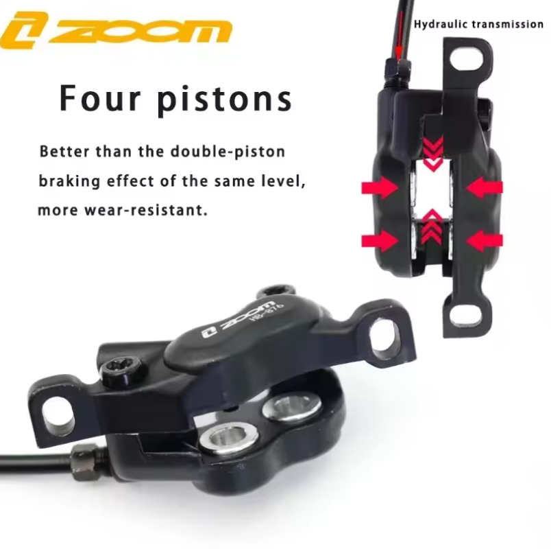 ZOOM HB-876E E-Bike 4-Kolben-h – Zoom Hydraulic Brake 4 Piston E-Scooter Bewertung und Preis