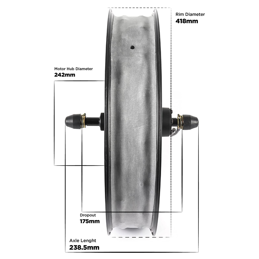 Hochleistungs-20-Zoll-bürstenl – 60V 5000W Brushless Hub Motor Bewertung und Preis