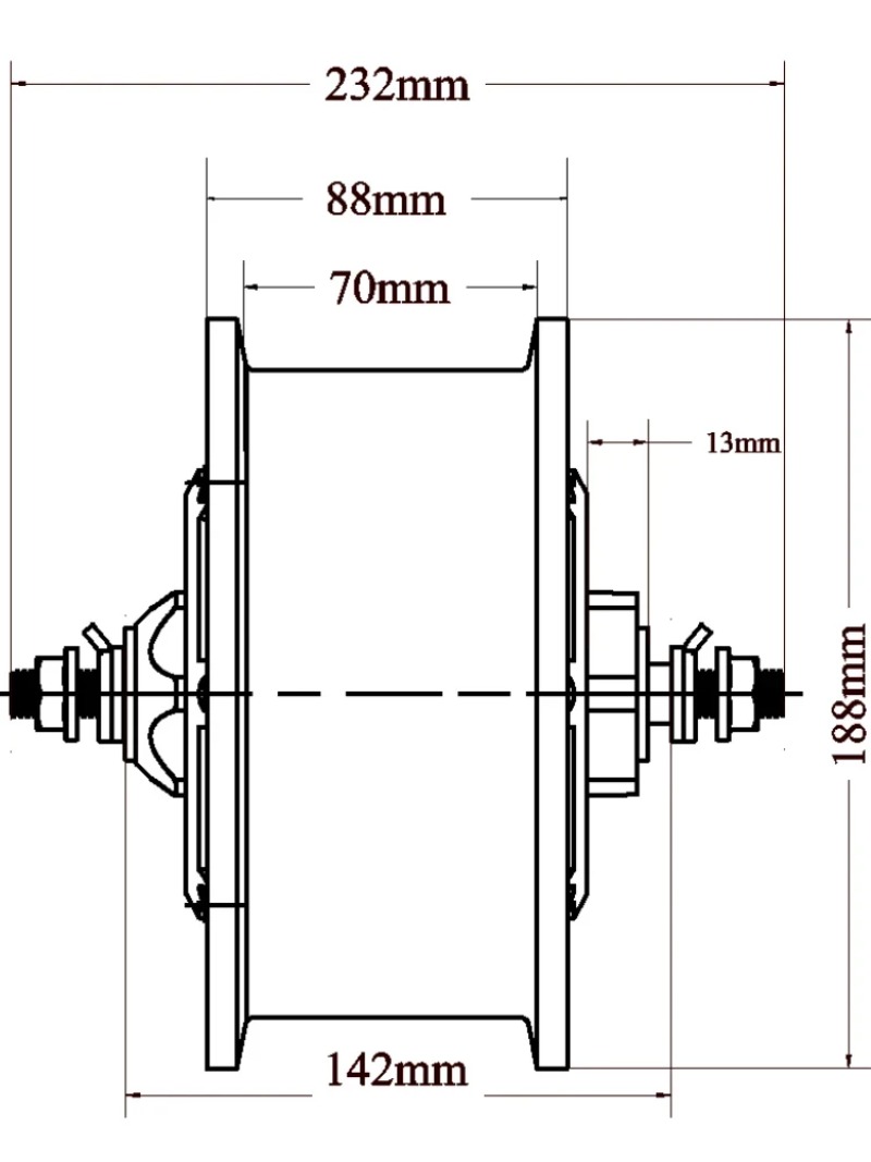 11 Zoll 52V 60V 72V 120V 5000W – 60V 5000W Brushless Hub Motor Bewertung und Preis